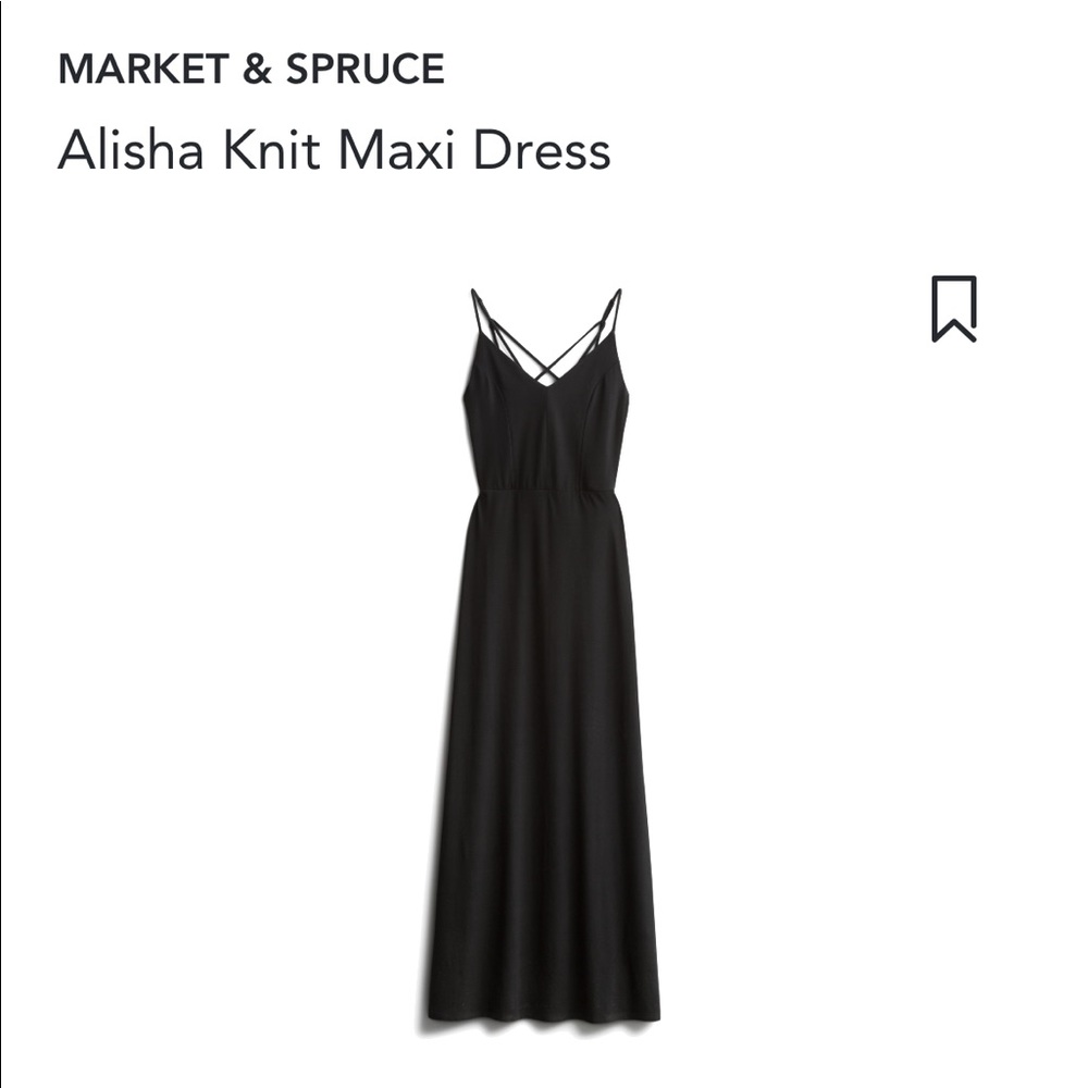 Market & Spruce long black maxi dress
